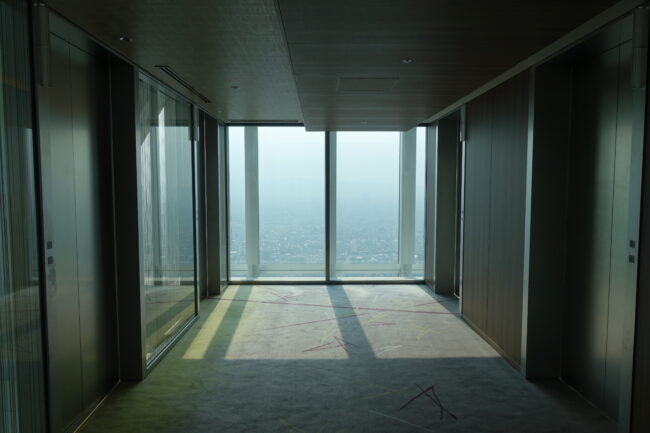 大阪マリオット都ホテルの52階のツイン