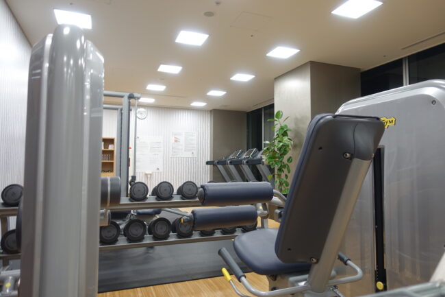 あまりここのホテルのジムは知られていないのかも。