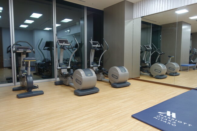あまりここのホテルのジムは知られていないのかも。