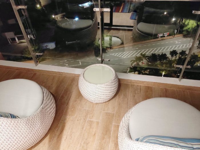 ベランダの景色