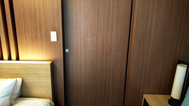 ウエットエリアの扉閉じた状態